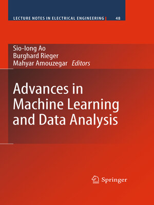 cover image of Advances in Machine Learning and Data Analysis